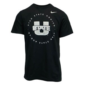 Men's Nike Utah State Aggies U-State T-Shirt Black